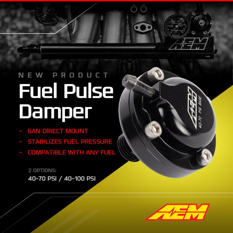 Amortisseur pulsation carburant AN6 ORB 40-70 PSI
