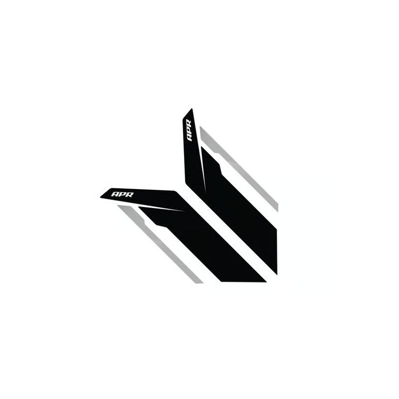 APR Sideburn Sticker-Black/Sil