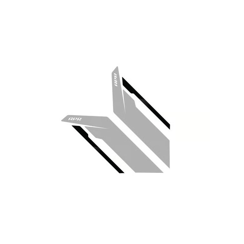 APR Sideburn Sticker-Silver/Bl