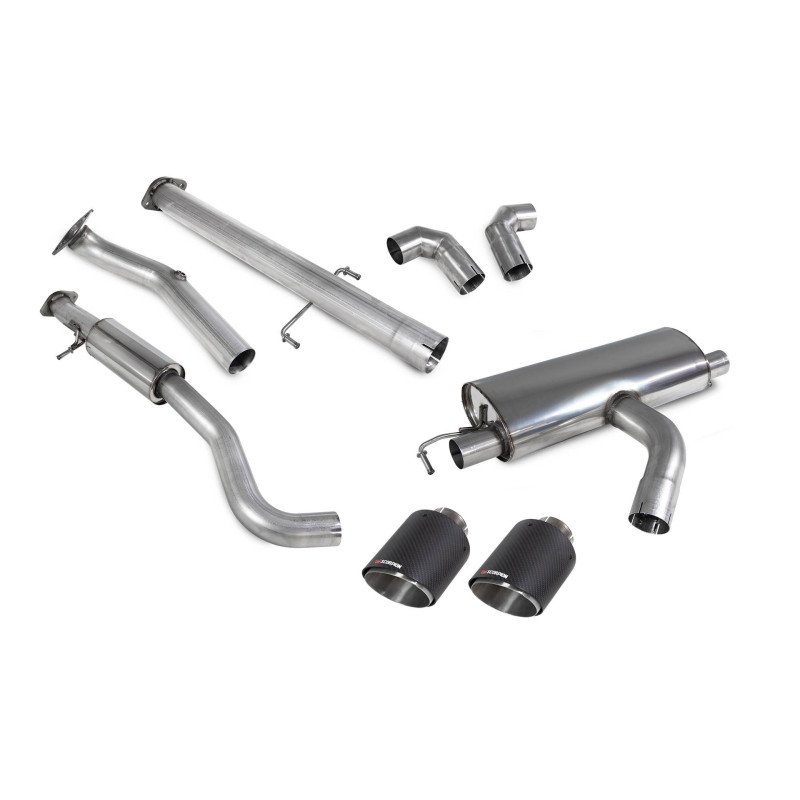 Cat-back "GPF back" avec intermédiaire Scorpion pour Toyota GR Yaris & Circuit Pack