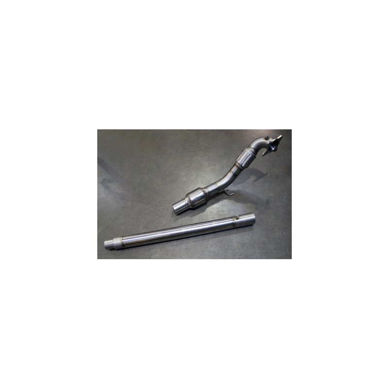 Darkside 3" inox Downpipe décata gros diamètre pour FWD Mk5 / Mk6 Golf 2.0 T FSI / TSI plateforme