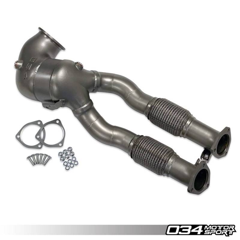 Downpipe Course Fonte Inox 034Motorsport – Audi 8S TTRS et 8V.5 RS3