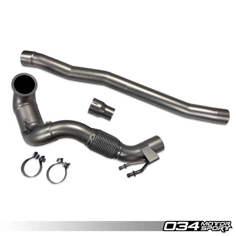 Downpipe Course Fonte Inox 034Motorsport – Audi 8V A3/S3 et VW MkVII Golf R