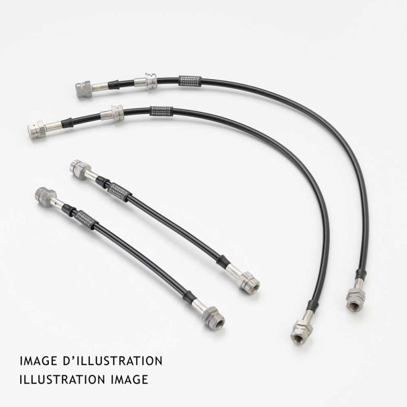 Flexible de frein Inox Dynaparts pour Dynaparts pour Audi 80 1,6 1986-1987