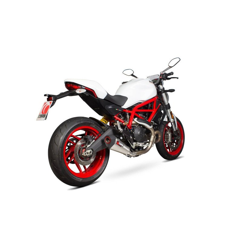 Silencieux Serket Taper. Supprime catalyseur Scorpion Ducati Monster 797 / 797 + 2017 - 2020