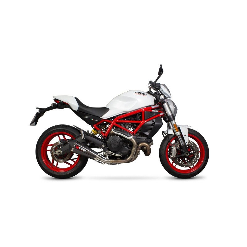 Silencieux Serket Taper. Supprime catalyseur Scorpion Ducati Monster 797 / 797 + 2017 - 2020